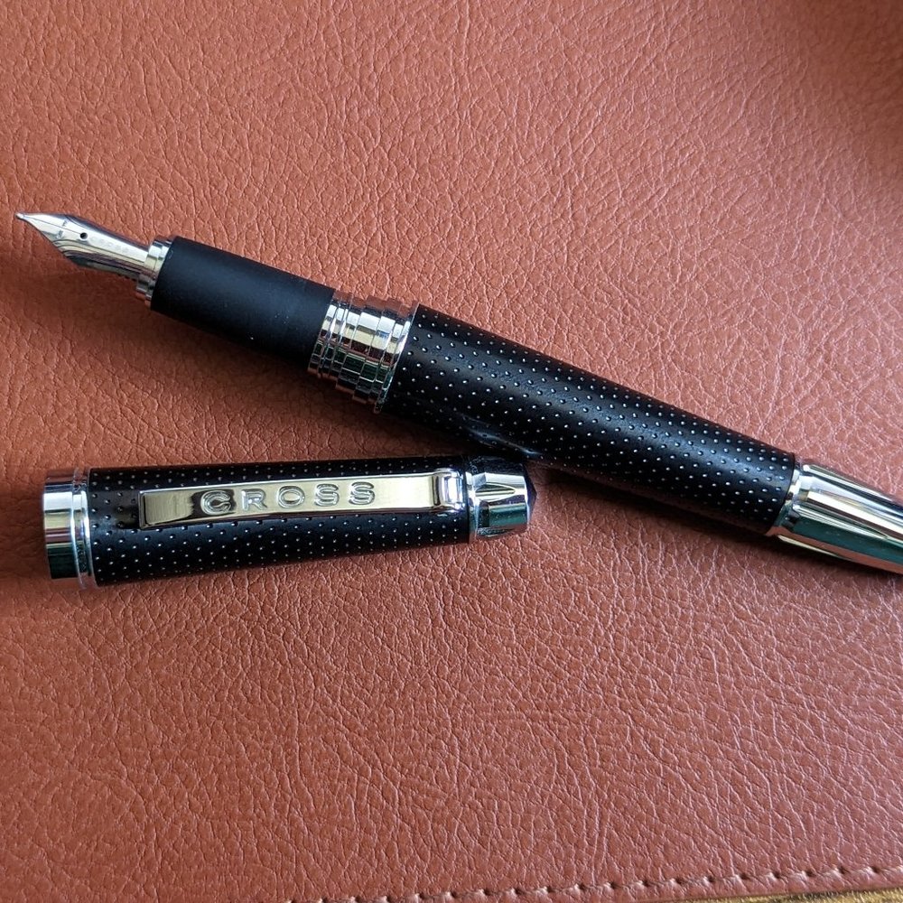 Cross Fountain Pen Black – 18k Broad Nib